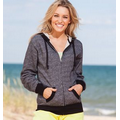 Enza Ladies Mock Twist Full Zip Hoodie (XS-4X)